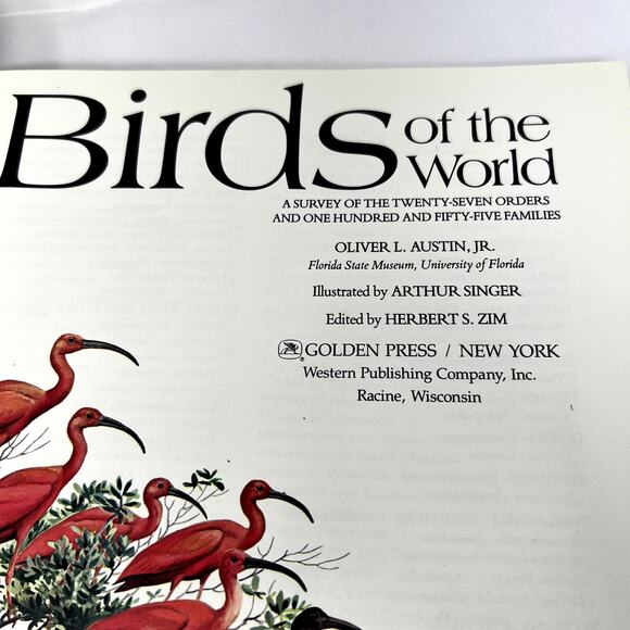Birds of the World Oliver L. Austin Jr. Bird Golden Press Western Publishing 83' - Picture 3 of 10